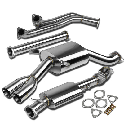 J2 - Cat Back Exhaust System - W/ Dual Muffler Tips - Stainless Steel - 92-99 E36 BMW 3-Series / M3 J2 - 1
