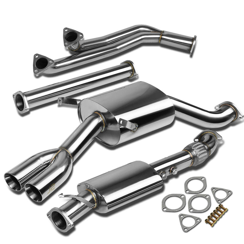 J2 - Cat Back Exhaust System - W/ Dual Muffler Tips - Stainless Steel - 92-99 E36 BMW 3-Series / M3 J2 - 1
