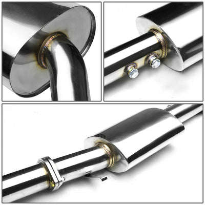 J2 - Cat Back Exhaust System - W/ Dual Muffler Tips - Stainless Steel - 92-99 E36 BMW 3-Series / M3 J2 - 3