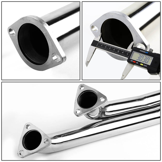J2 - Cat Back Exhaust System - W/ Dual Muffler Tips - Stainless Steel - 92-99 E36 BMW 3-Series / M3 J2 - 4