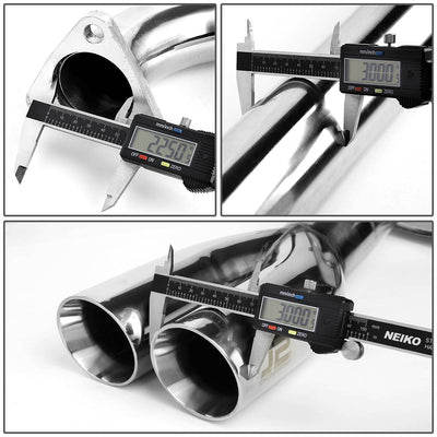 J2 - Cat Back Exhaust System - W/ Dual Muffler Tips - Stainless Steel - 92-99 E36 BMW 3-Series / M3 J2 - 5