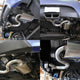 J2 - Axle Back Exhaust System - 4.5 Muffler Tip - 2 OD Inlet - Stainless Steel - 12-14 Veloster - 4