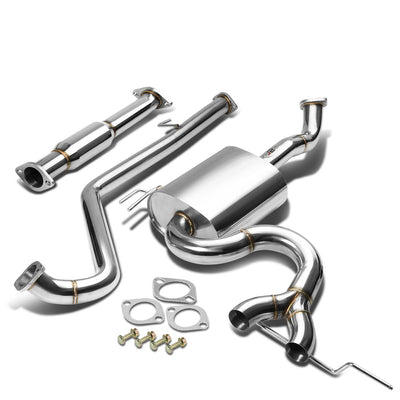 J2 - Cat Back Exhaust System - W/ Dual Muffler Tips - Stainless Steel - 12-14 Veloster J2 - 1
