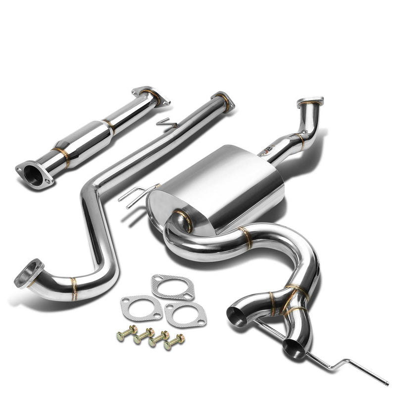 J2 - Cat Back Exhaust System - W/ Dual Muffler Tips - Stainless Steel - 12-14 Veloster J2 - 1