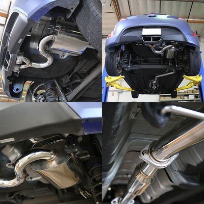 J2 - Cat Back Exhaust System - W/ Dual Muffler Tips - Stainless Steel - 12-14 Veloster J2 - 6