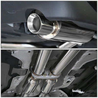 J2 - Cat Back Exhaust System - W/ 4 Dual Diagonal Muffler Tips - Stainless Steel - 14-15 Lexus IS250 / IS350 J2 - 7