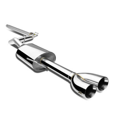 J2 - Cat Back Exhaust System - W/ Dual Diagonal Muffler Tips - Stainless Steel - 93-99 VW Jetta 1.8 / 2.0 / 2.8 VR6 J2 - 1