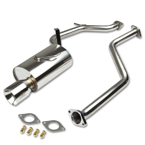 J2 - Cat Back Exhaust System - W/ 4 Rolled Muffler Tip - Stainless Steel - 11-14 Lexus CT200h J2 - 1