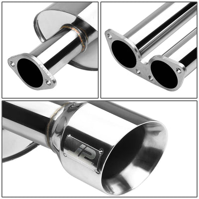 J2 - Cat Back Exhaust System - W/ 4 Dual Muffler Tips - Stainless Steel - 03-08 Audi A4 1.8T / 2.0T J2 - 2