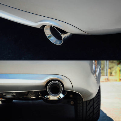 J2 - Cat Back Exhaust System - W/ 4 Dual Muffler Tips - Stainless Steel - 03-08 Audi A4 1.8T / 2.0T J2 - 7