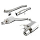 J2 - Cat Back Exhaust System - W/ 4 Muffler Tip - Stainless Steel - 12-14 Camry V6 J2 - 1