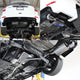 J2 - Cat Back Exhaust System - W/ 4 Rolled Muffler Tip - Stainless Steel - 07-11 CRV K24Z J2 - 6
