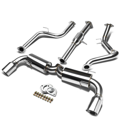 J2 - Cat Back Exhaust System - W/ 4.5 Dual Muffler Tips - Stainless Steel - 04-09 Mazda3 5Dr 2.3L J2 - 1