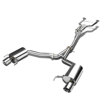 J2 - Axle Back Exhaust System - 4 Muffler Tip - 2.25 OD Inlet - Stainless Steel - 06+ IS250 XE20 - 3