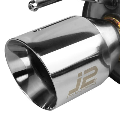J2 - Axle Back Exhaust System - 4 Muffler Tip - 2.25 OD Inlet - Stainless Steel - 06+ IS250 XE20 - 2