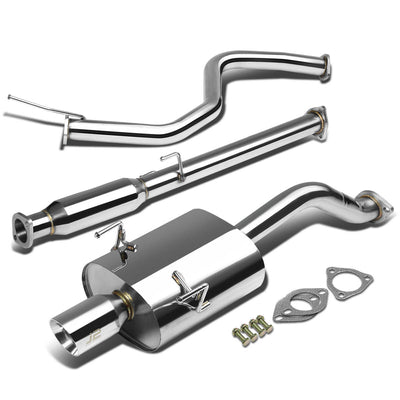 J2 - Cat Back Exhaust System - W/ 3.5 Muffler Tip - Stainless Steel - Civic EG6 3Dr J2 - 1
