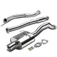 J2 - Cat Back Exhaust System - W/ 3.5 Muffler Tip - Stainless Steel - Civic EJ / EM 2/4Dr J2 - 1