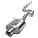 J2 - Cat Back Exhaust System - W/ 3.5 Muffler Tip - Stainless Steel - Civic EJ / EM 2/4Dr J2 - 3