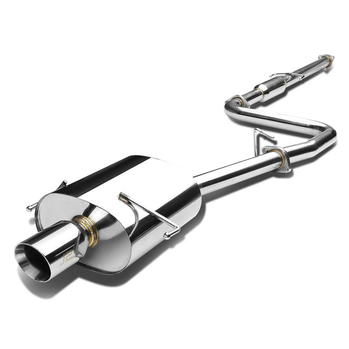 J2 - Cat Back Exhaust System - W/ 3.5 Diagonal Muffler Tip - Stainless Steel - 97-01 Honda Prelude H22A4 BB6 J2 - 1