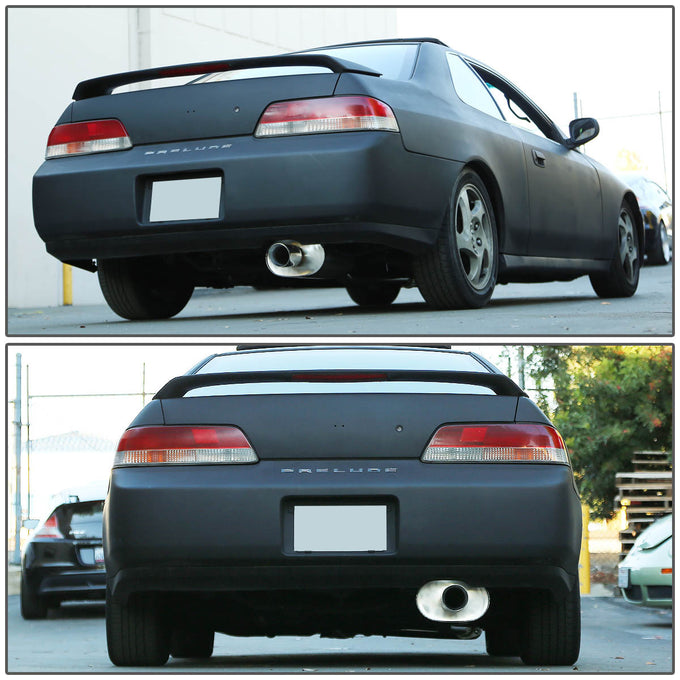 J2 - Cat Back Exhaust System - W/ 3.5 Diagonal Muffler Tip - Stainless Steel - 97-01 Honda Prelude H22A4 BB6 J2 - 6