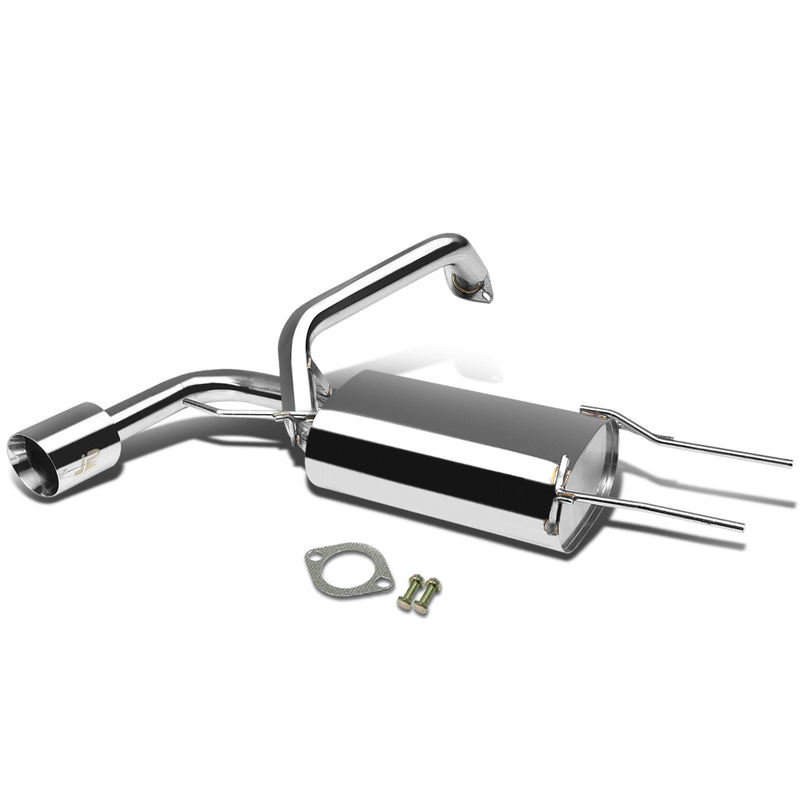 J2 - Axle Back Exhaust System - 4.5 Muffler Tip - 2.25 OD Inlet - 2.25OD Main piping - Stainless Steel - 10-13 Mazda 3 2.0L - 1