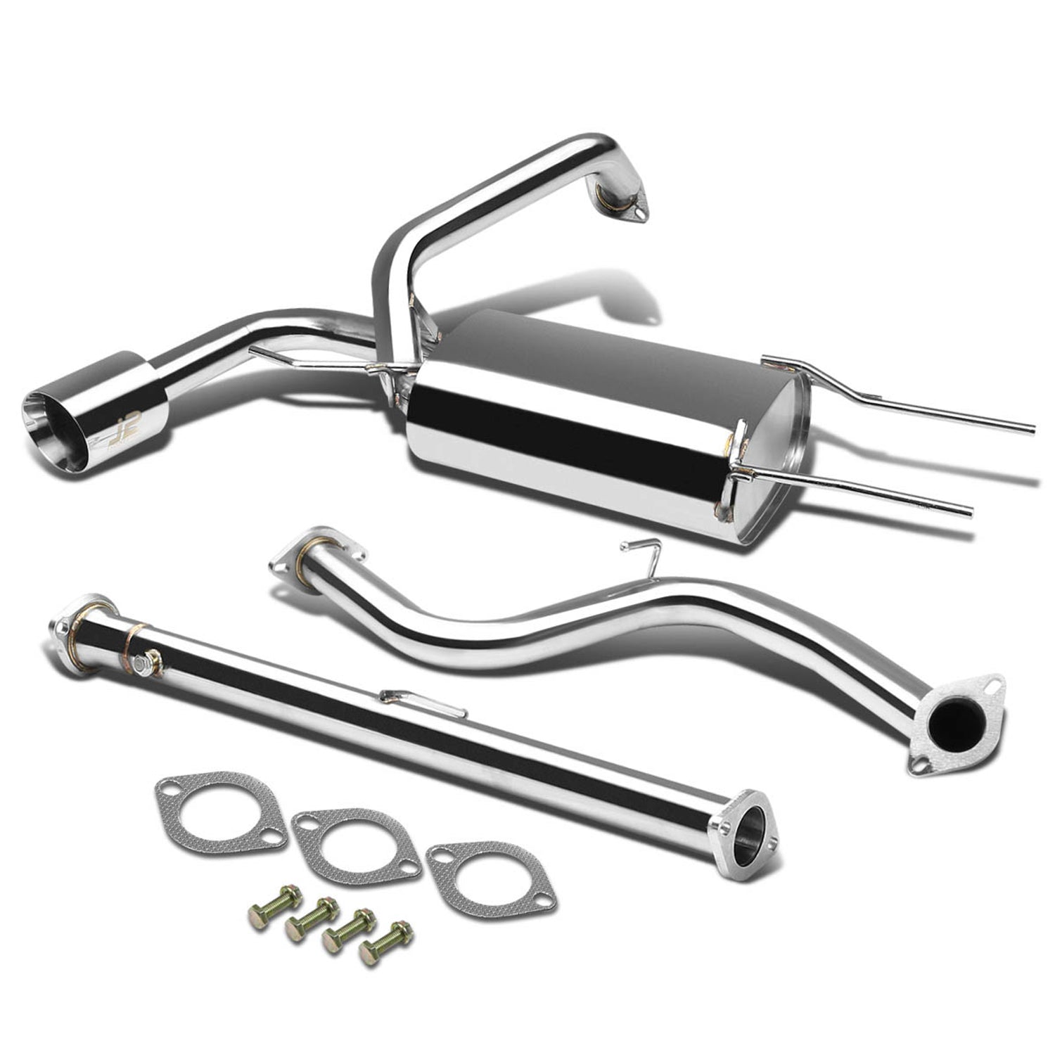 J2 - Cat Back Exhaust System - W/ 4.25 Muffler Tip - Stainless Steel - Mazda 3 BM 5Dr HB J2 - 1