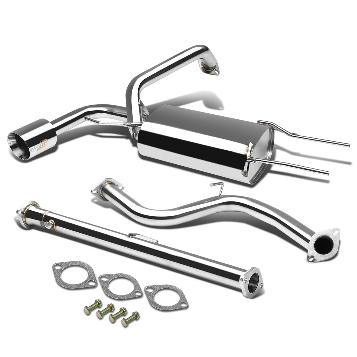 J2 - Cat Back Exhaust System - W/ 4.25 Muffler Tip - Stainless Steel - Mazda 3 BM 5Dr HB J2 - 1
