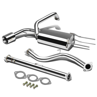 J2 - Cat Back Exhaust System - W/ 4.25 Muffler Tip - Stainless Steel - Mazda 3 BM 5Dr HB J2 - 1