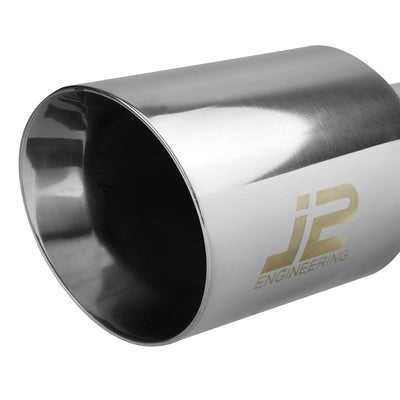 J2 - Cat Back Exhaust System - W/ 4.25 Muffler Tip - Stainless Steel - Mazda 3 BM 5Dr HB J2 - 2