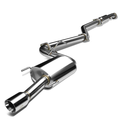 J2 - Cat Back Exhaust System - W/ 3.5 Rolled Muffler Tip - Stainless Steel - 93-97 Toyota Corolla E100 4A / 7A-Fe J2 - 3