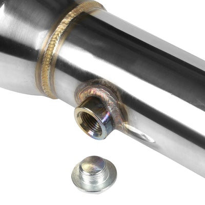 J2 - Cat Back Exhaust System - W/ 3.5 Rolled Muffler Tip - Stainless Steel - 93-97 Toyota Corolla E100 4A / 7A-Fe J2 - 5