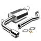 J2 - Cat Back Exhaust System - W/ 3.5 Diagonal Muffler Tip - Stainless Steel - 03-08 Matrix E130 1.8 J2 - 1
