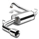 J2 - Cat Back Exhaust System - W/ 3.5 Diagonal Muffler Tip - Stainless Steel - 03-08 Matrix E130 1.8 J2 - 3