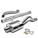 J2 - Cat Back Exhaust System - W/ 3.5 Diagonal Muffler Tip - Stainless Steel - 94-01 GSR / Type-R DB DC J2 - 1