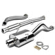 J2 - Cat Back Exhaust System - W/ 3.5 Diagonal Muffler Tip - Stainless Steel - 94-01 GSR / Type-R DB DC J2 - 1