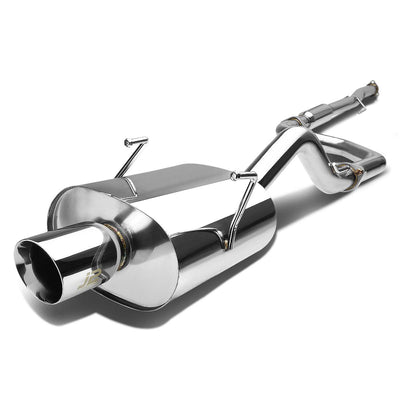 J2 - Cat Back Exhaust System - W/ 3.5 Diagonal Muffler Tip - Stainless Steel - 94-01 GSR / Type-R DB DC J2 - 3