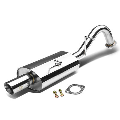J2 - Cat Back Exhaust System - W/ 3 Diagonal Muffler Tip - Stainless Steel - 08-14 Scion XD XP 110 J2 - 1