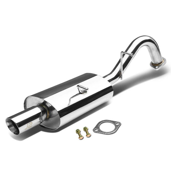 J2 - Cat Back Exhaust System - W/ 3 Diagonal Muffler Tip - Stainless Steel - 08-14 Scion XD XP 110 J2 - 1