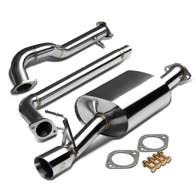 J2 - Cat Back Exhaust System - W/ 3.5 Diagonal Muffler Tip - Stainless Steel - 06-10 VW New Beetle 2.5 L5 J2 - 1