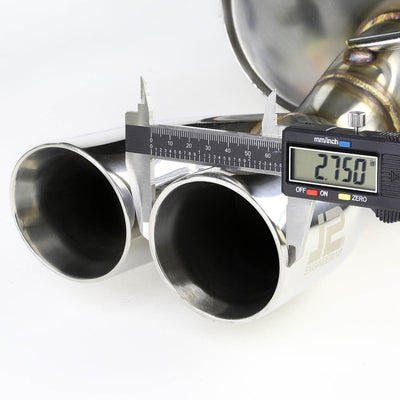 J2 - Cat Back Exhaust System - W/ 2.75 Dual Diagonal Muffler Tips - Stainless Steel - 11-16 Fiesta Mark Vi J2 - 2