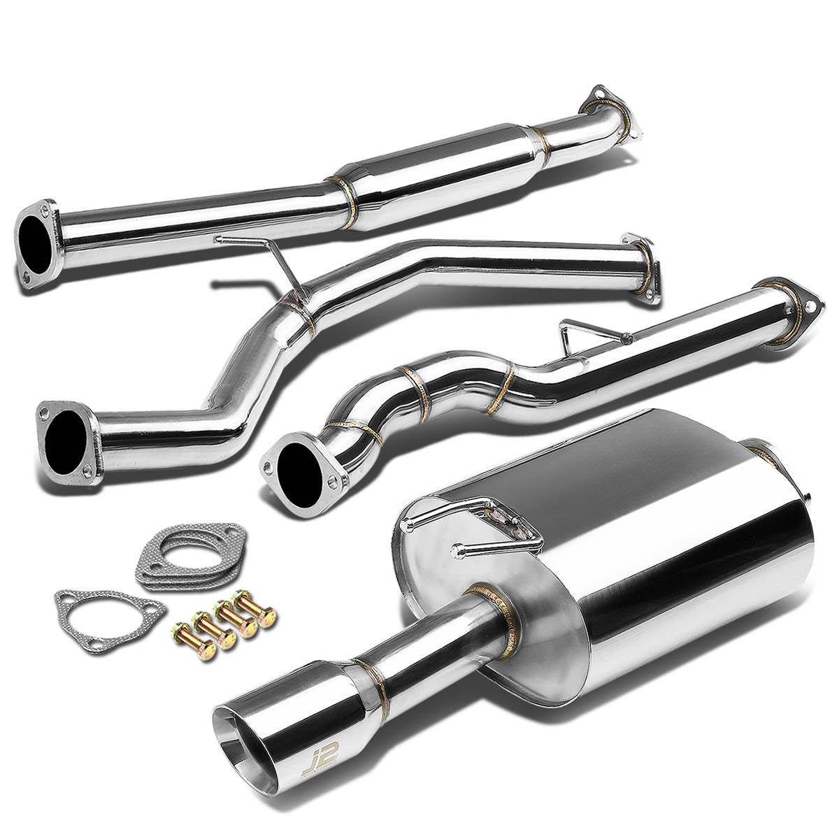 12-15 Honda Civic Coupe Catback Exhaust w/Muffler Tip - Stainless