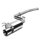 J2 - Cat Back Exhaust System - W/ 4 Rolled Muffler Tip - Stainless Steel - 12-17 Toyota Camry 2.5L - 1