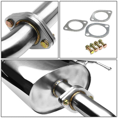 J2 - Cat Back Exhaust System - W/ 3.5 Diagonal Muffler Tip - Stainless Steel - 09-14 Cube Z12 Mr18 J2 - 4