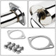 J2 - Cat Back Exhaust System - W/ 4 Rolled Muffler Tip - Stainless Steel - 01-05 Lexus IS300 - 4