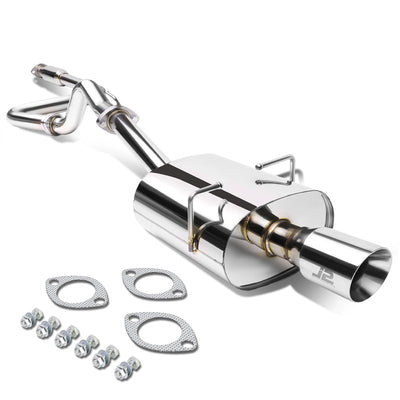 J2 - Cat Back Exhaust System - W/ Dual Rolled Muffler Tips - Stainless Steel - Chevy Cobalt 2.2L / 2.4L / Pontiac G5 2.2L / 2.4L Coupe - 1
