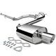 J2 - Cat Back Exhaust System - W/ 3.5 Muffler Tip - Stainless Steel - 88-91 Honda Civic 4-DR Sedan - 1