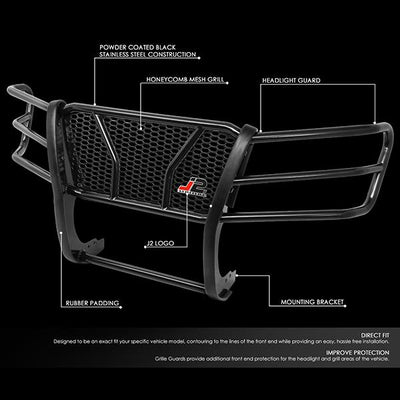 04-14 Chevy Colorado Front Bumper Grille Brush Guard - Moneycomb Mesh - J2-GG-006 - 2