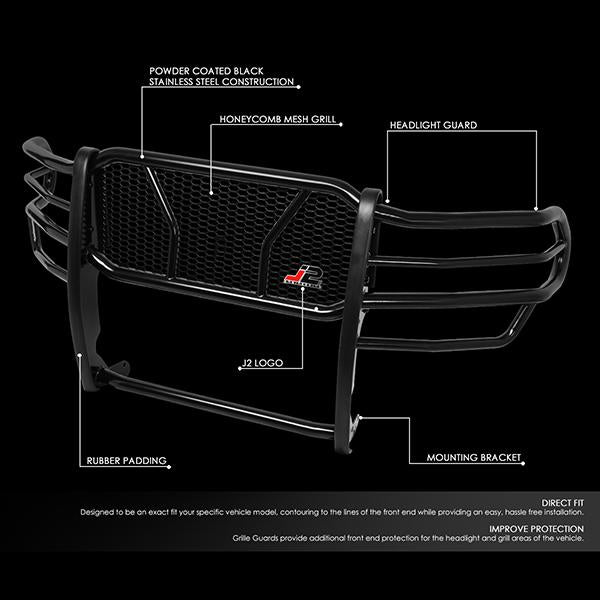 09-18 Dodge Ram 1500 Front Bumper Grille Brush Guard - Moneycomb Mesh - J2-GG-007 - 2