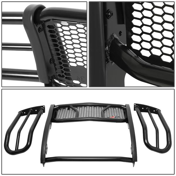 07-13 GMC Sierra 1500 Front Bumper Grille Brush Guard - Moneycomb Mesh - J2-GG-009 - 6