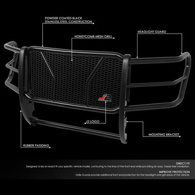 11-16 Ford F-250SD F-350SD F-450SD F-550SD Front Bumper Grille Brush Guard - Moneycomb Mesh - J2-GG-012 - 2